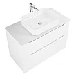 Тумба со столешницей BelBagno Etna H-60 80 подвесная, 2 ящика, Bianco Lucido - превью 2