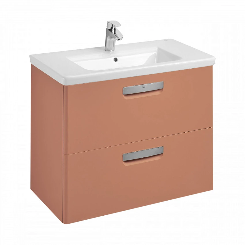 Тумба для комплекта Roca The Gap Original 80 подвесная, 2 ящика, терракот