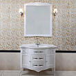 Мебель для ванной La Beaute Classic Sabrina C белый глянец, фурнитура серебро