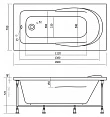 Акриловая ванна Alpen Karmenta 160x70 - превью 2