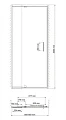 Душевая дверь в нишу WasserKRAFT Berkel 48P04 90 см - превью 1