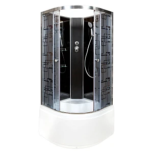 Душевая кабина Deto BМ4510 N без крыши BLACK