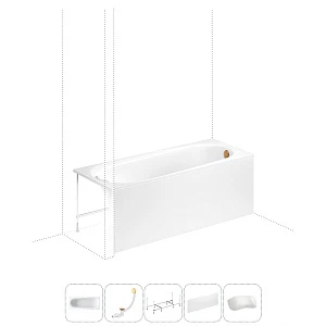 Комплект с ванной Lavinia Boho Biore 202011743