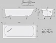 Стальная ванна Iberica Blanca Aranda IB-AR-170-70-39-SG 170х70 без ножек - превью 1