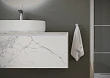 Тумба с раковиной Sancos Stone 120 подвесная, statuario white (белый мрамор) - превью 1