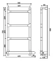 Электрический полотенцесушитель Margaroli Sereno 582-4 бронза - превью 2