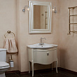 Мебель для ванной La Beaute Classic Nicole перламутр бежевый глянец, фурнитура хром
