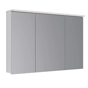 Зеркало-шкаф Lemark Zenon 120х80 см с подсветкой и розеткой, белый глянец