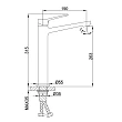 Смеситель для раковины Frap H62 F1062-2 черный матовый - превью 1