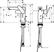 Смеситель Hansgrohe Talis E 71754670 для раковины, с донным клапаном, черный матовый - превью 1