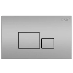 Кнопка смыва D&K Quadro DB1519002 универсальная, матовый хром