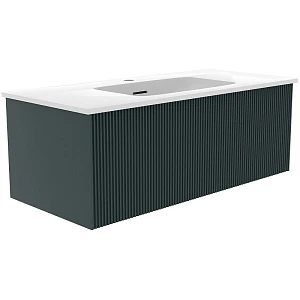 Тумба с раковиной La Fenice Terra 100 подвесная, серая