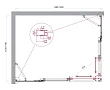 Душевой уголок BelBagno Luce LUCE-AH-22-150/115-C-Cr 150х115 профиль хром, стекло прозрачное - превью 1