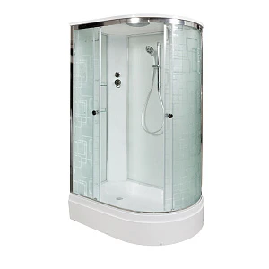 Душевая кабина AvaCan EM3012L, 120х90х220 см, стекло прозрачное, профиль хром