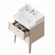 Тумба с раковиной Kerama Marazzi Pompei 60 камео бежевый глянцевый - превью 2