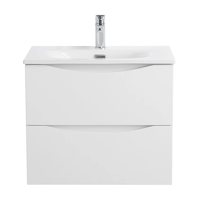 Тумба для комплекта BelBagno Marino-Cer-N 70 подвесная, 2 ящика, Bianco Lucido