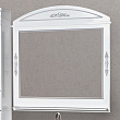 Зеркало Misty Рига 105 белый с серебром