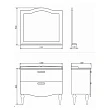 Тумба с раковиной Comforty Монако-100-1 белый глянец (раковина Comforty 50110) - превью 2