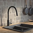 Смеситель IDDIS Kitchen 360 K36BLJ0i05 для кухонной мойки, черный - превью 2
