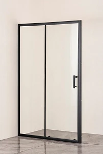 Душевая дверь в нишу Taliente TA-120CB 120х185 стекло прозрачное, профиль черный