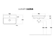 Мебель для ванной Dreja Luxury 55 подвесная, 1 ящик, серый базальт - превью 1