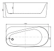 Акриловая ванна Allen Brau Priority 170x80 2.31001.21 - превью 1