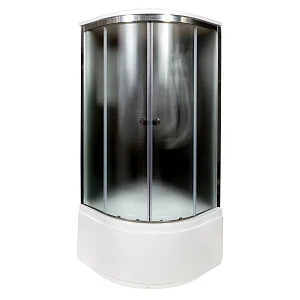 Душевая кабина AvaCan B90SELBLACK, 90х90х220 см, стекло матовое, профиль хром