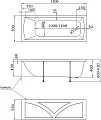 Акриловая ванна 1MarKa Modern 130х70 - превью 2