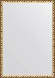 Зеркало в багетной раме EVOFORM DEFINITE BY 0634 витая латунь 26 мм 48x68