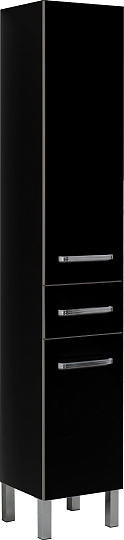Шкаф-пенал Aquanet Сиена 35 R напольный, черный