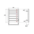 Электрический полотенцесушитель Point Аврора PN10856BR П6 500x600 диммер справа бронза - превью 1