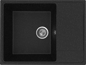 Мойка кухонная Practik PR-M 650-004 65 см, черный оникс