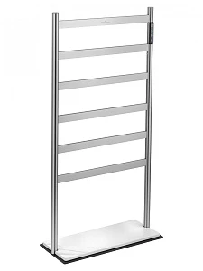 Электрический полотенцесушитель Wonzon & Woghand ESSEN WW-A406-MB 95х45 см, никель брашированный