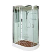 Душевая кабина AvaCan A102LGM, 120х80х220 см, стекло прозрачное, профиль хром - превью 2