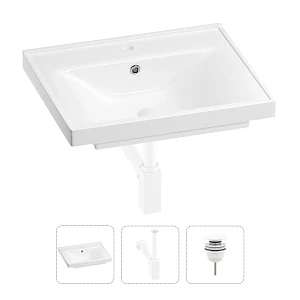 Раковина для ванной Wellsee FreeDom 201001485 в наборе 3 в 1