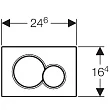 Кнопка смыва Geberit Sigma 01 115.770.DM.5 золото матовое - превью 2