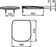 Крышка-сиденье Ideal Standard Esedra T318601 - превью 2