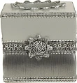 Бокс для салфеток Avanti Braided Medallion Silver 11166E-SLV серый - превью 1