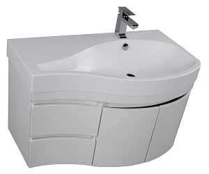 Тумба с раковиной Aquanet Сопрано 2-95  белая R