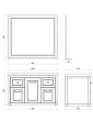 Мебель для ванной ASB-Woodline Толедо 105 синяя - превью 2