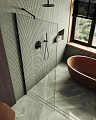 Душевая перегородка Maybah Glass MGD-695-6ш 79х195 см, профиль черный, стекло прозрачное - превью 1