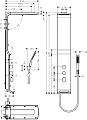 Душевая панель Hansgrohe Raindance Lift 27008400 белый/хром - превью 1