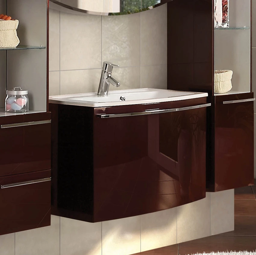 Тумба для комплекта Aquaton Севилья 80 гранат