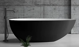 Акриловая ванна Abber AB9211MB черная матовая