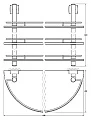 Полка FBS Esperado ESP 082 3-х ярусная 40 см - превью 2