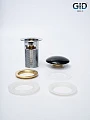 Донный клапан для раковины Gid Bl100-1 керамический с переливом - превью 2