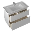 Тумба для комплекта Briz Монблан 105 см, белая глянцевая 247 03-08150-14 00 БЕЛ - превью 1
