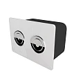 Кнопка смыва Point Венера PN44072WC белая/хром - превью 2