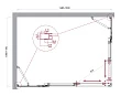 Душевой уголок BelBagno Luce LUCE-AH-22-150/110-C-Cr 150х110 профиль хром, стекло прозрачное - превью 1