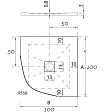 Душевой поддон Hidronatur Pleasure ATQ-100x100U-W 100x100 - превью 2